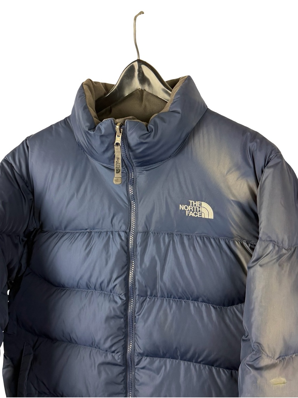 Mens 2000s The North Face 550 Sun Faded Full Zip Puffer Jacket Size L - Picture 8 of 10